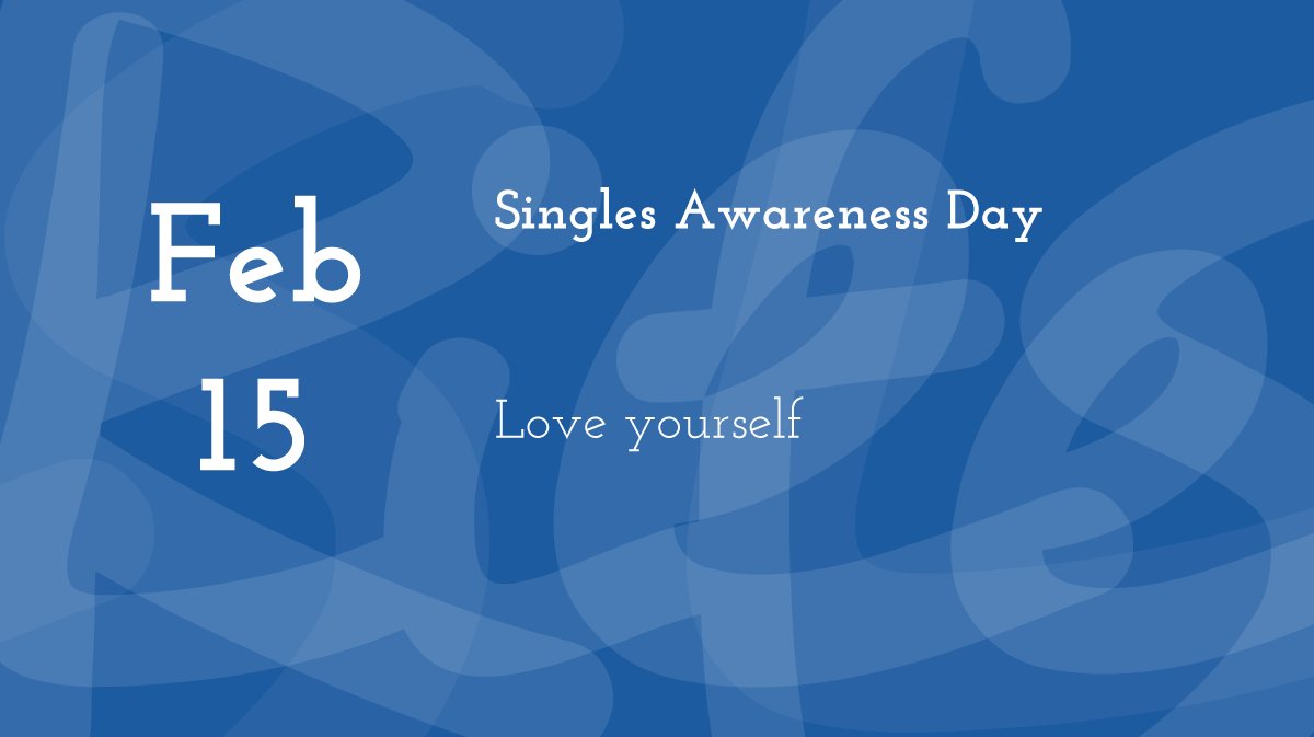 Today is Singles Awareness Day. 🥰 Love yourself. #reslife #residencelife #reslifeengage #residentengagement #studenthousing #residentexperience #residenceeducation #resed #studentaffairs