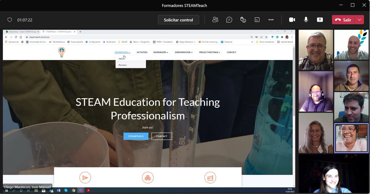 openSTEAMgroup's tweet photo. Ultimando los cursos de formación STEAM para profesorado de primaria y secundaria que se lanzarán en los próximamente a través de @educantabria como parte del proyecto #STEAMTeach (@sepiegob @EUErasmusPlus) en colaboración con @UCDivulga (@unican) https://t.co/n5mWZQCMcx https://t.co/Z9wTTiXuzn