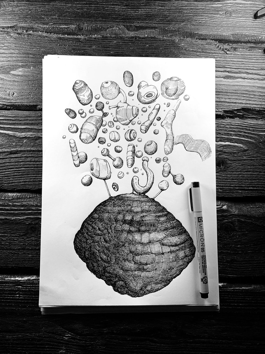 EliShulga's tweet image. Shapes and crosshatching practice. These can be very mediative but also very effective #drawing #learndrawing #doodle #Doodles