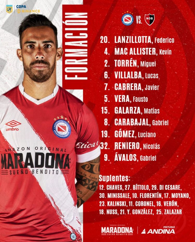 #AAAJ ⚽️ <a href="/Newells/">Newell’s Old Boys</a> karşısında ilk 11'imiz belli oldu!