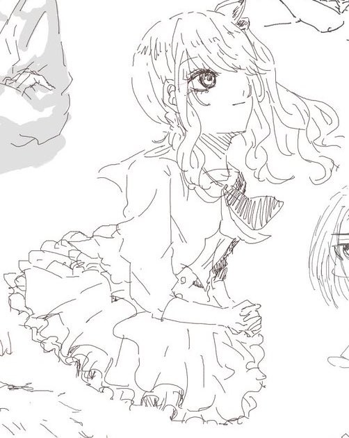めちゃくちゃかわよくなった瑞希ちゃん色塗ればよかった 