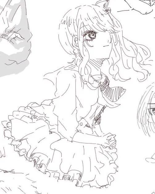 めちゃくちゃかわよくなった瑞希ちゃん色塗ればよかった 