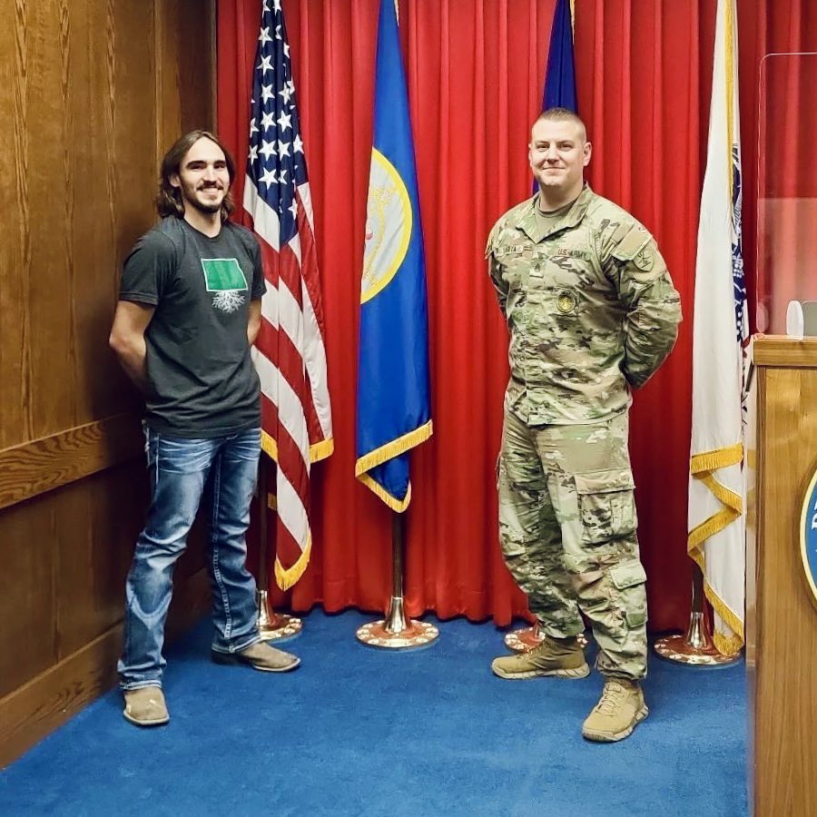 NDARNGRecruit's tweet image. Congrats to one of the newest 31B of the #NDARNG, PVT Aiden Heinle! Aiden chose to follow the path of some great role models in his life and wanted to be a part of something bigger than himself - and what a great decision that was. Welcome to the team and #GuardFamily Aiden! 👍