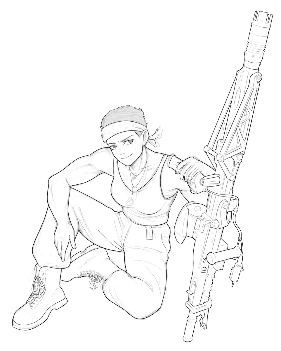 koumoridraws's tweet photo. mother of tomboys wip https://t.co/lffX0tUX49