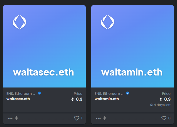 YammoYammo's tweet photo. #ENS sales for today!
waitasec.eth waitamin.eth
#waitasec #waitamin
@EnsSales @ENS https://t.co/6ZkTE8TYAd