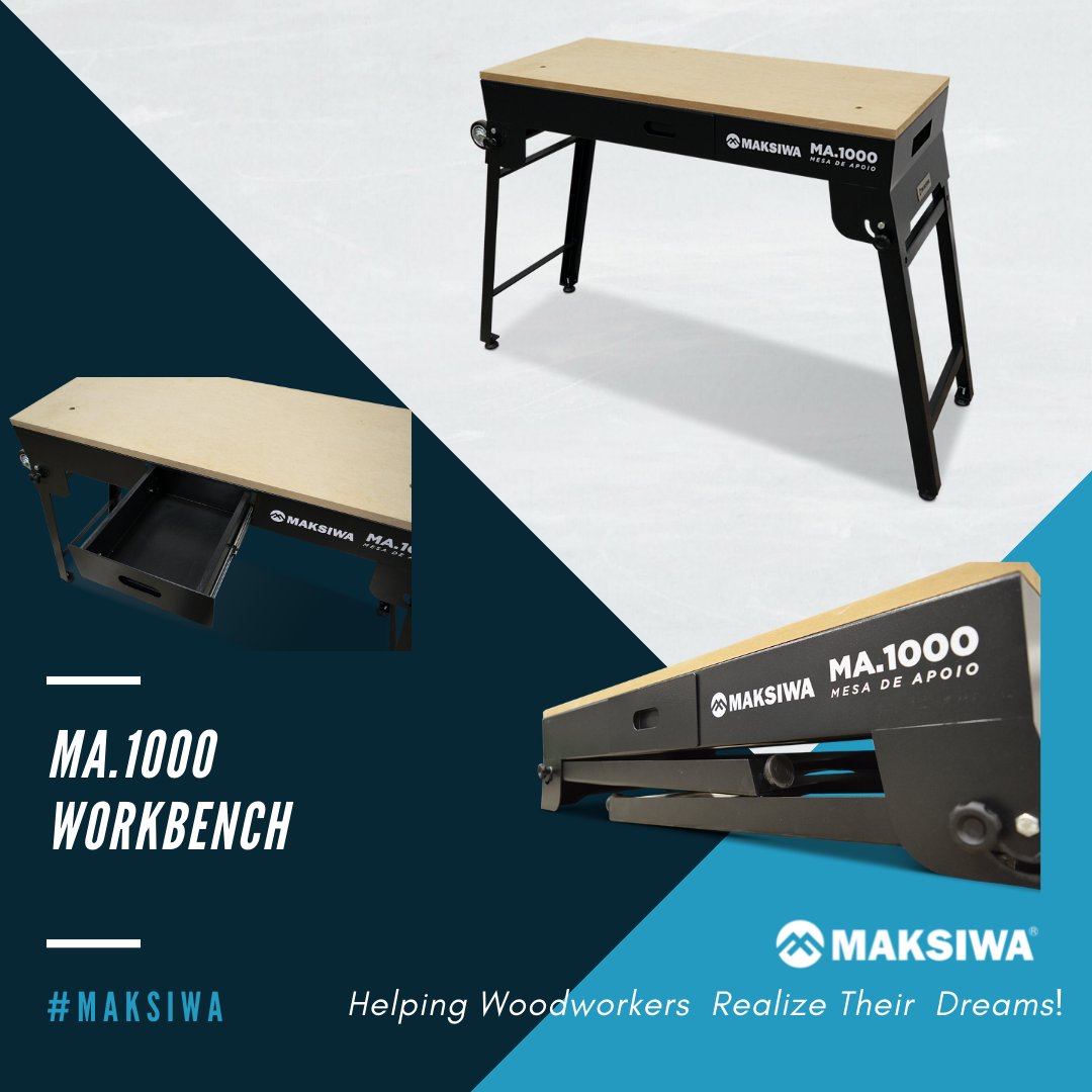 MaksiwaU's tweet image. The MA.1000 is made of MDF with a work area of 39” x 16.5” and the rigid sheet structure can hold up to 441 ponds. 

Get a FREE quote at maksiwa.com ✅

#maksiwa #maksiwausa #woodworker #woodworking
