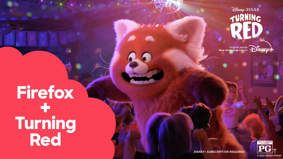 violasong's tweet photo. My team has been working on a red panda collab with Disney/Pixar :D. Open this link in Firefox to try our new themes: https://t.co/n0Dme5KBH0 https://t.co/Clp35YiuNS
