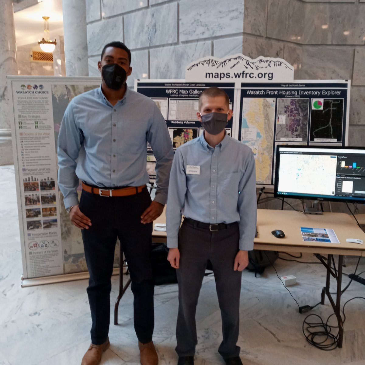 WasatchCouncil's tweet photo. Maps on the Hill was held in the Capitol rotunda today, and WFRC was excited to present the new Wasatch Front Housing Inventory Explorer. Explore the map at https://t.co/GF9SIPhpVc. Thank you to @ugicutah and @MapUtah for putting on today's event. https://t.co/7gVPS6d3Ld
