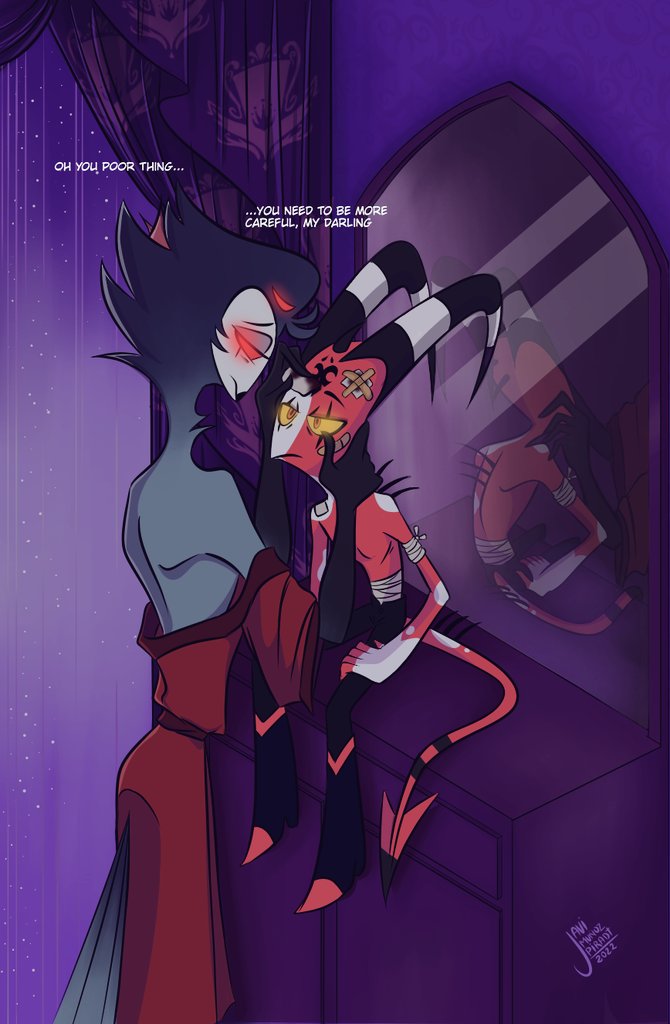 piradt's tweet photo. #StolitzWeek2022 Day 2: Injured/Healed🤕🩹❤
#Stolitz #Stolas #stolasxblitzo #Blitzo #HelluvaBoss #HelluvaBossFanart https://t.co/qX9ZLy6JAw