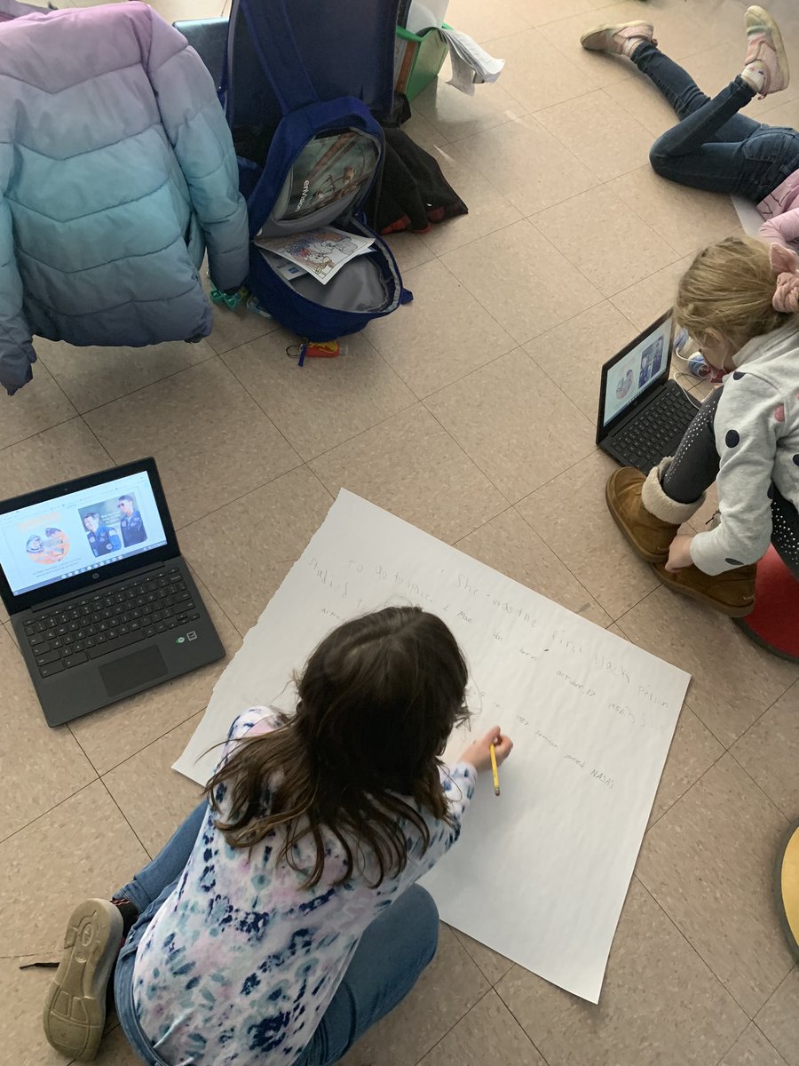 Students LOVED forming research clubs about empowering people in society &amp; the difference they made! Many students are researching Simone Biles, since they are inspired by her! I can’t wait for the finished posters!! #NSPride #MTPSPride <a href="/Simone_Biles/">Simone Biles</a>