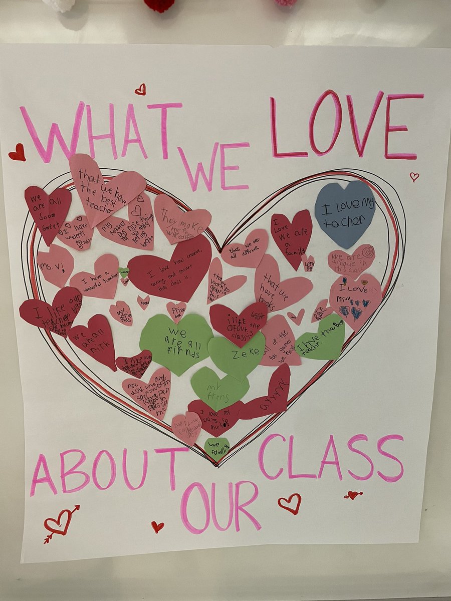 _MsVillagomez's tweet photo. Valentine’s Day was such a fun day to start our week! I have so much love for this class! ❤️ https://t.co/L9smZv2rdR
