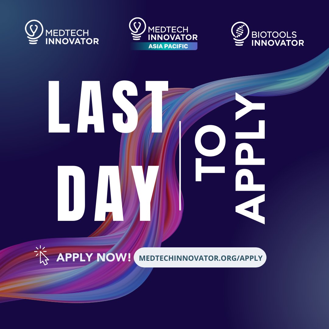 If you had one shot to seize everything you ever wanted in one moment, would you capture it or just let it slip? Today (Feb 15) midnight PST is the deadline to apply for <a href="/MedTechAwards/">MedTech Innovator</a> at medtechinnovator.org This opportunity comes once in a lifetime.