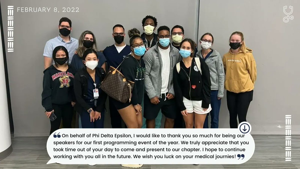 So glad we were able to talk to the <a href="/PhiDEFraternity/">Phi Delta Epsilon</a> international medical fraternity at the University of Miami. Many future physicians in the making!