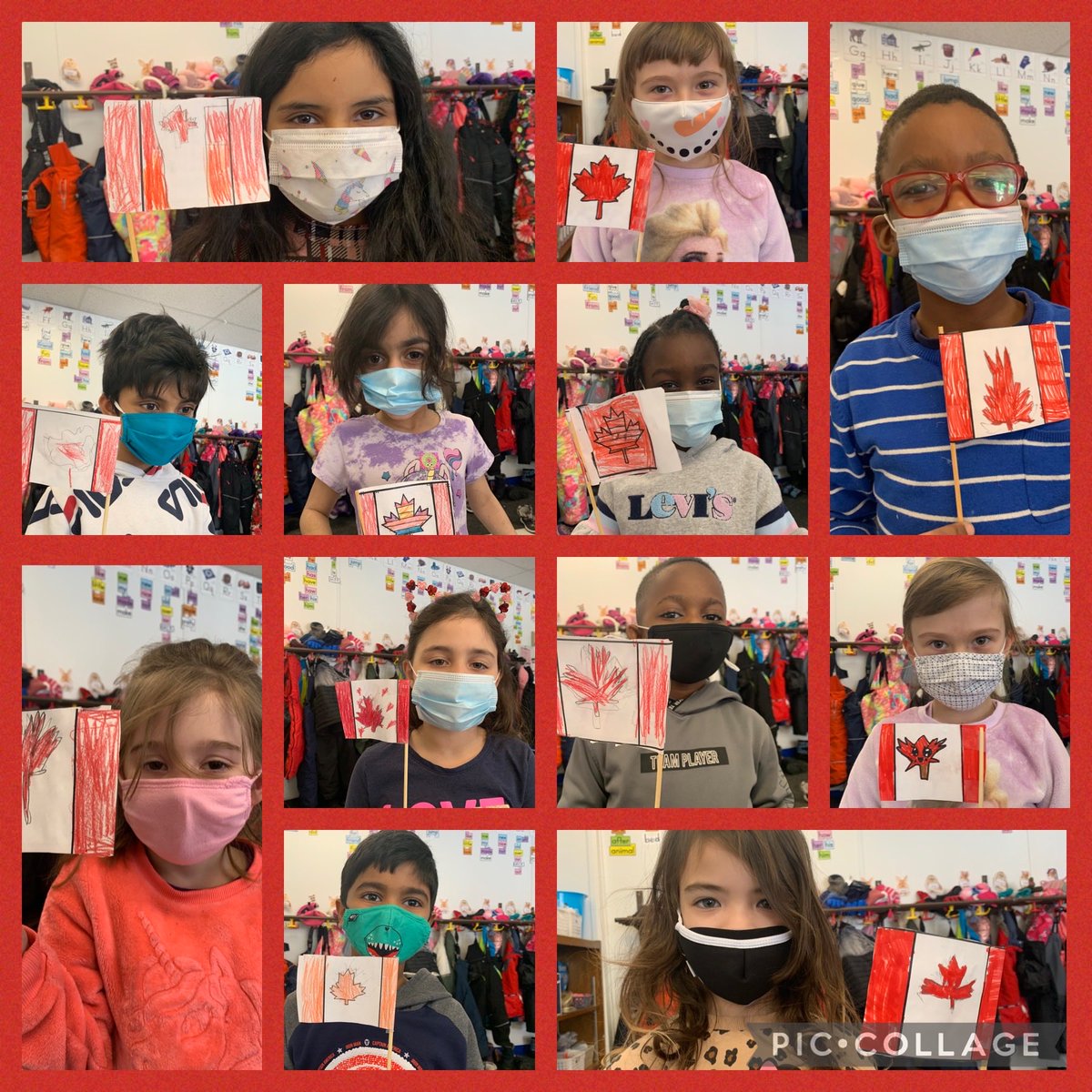 We are very proud of our beautiful Canadian flag and loved learning about how it came to be. 🇨🇦 ⁦<a href="/OLWisdomOCSB/">Our Lady of Wisdom School</a>⁩