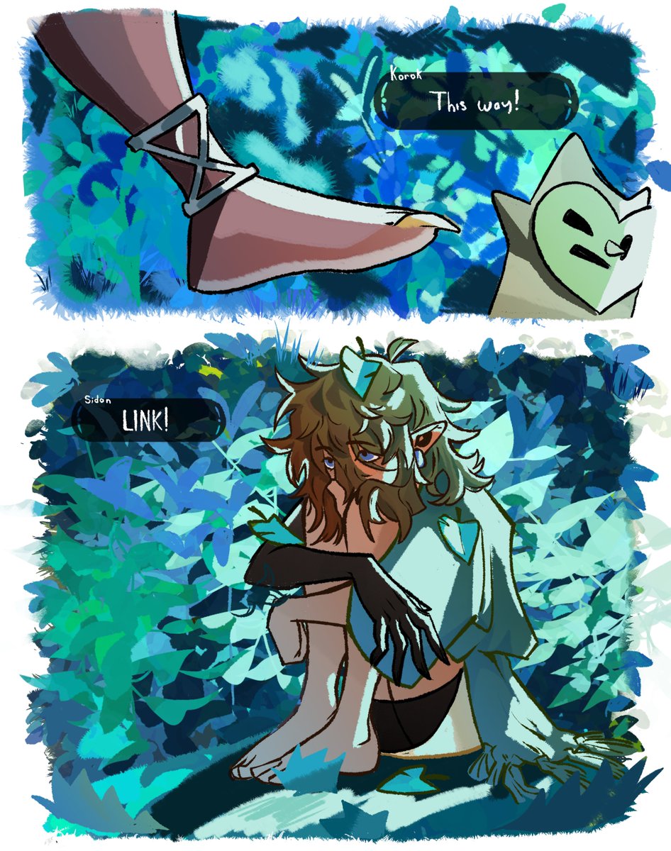 (1/?) They found him! :) #Botw #Botw2 #Sidlink #sidon #link #korok 