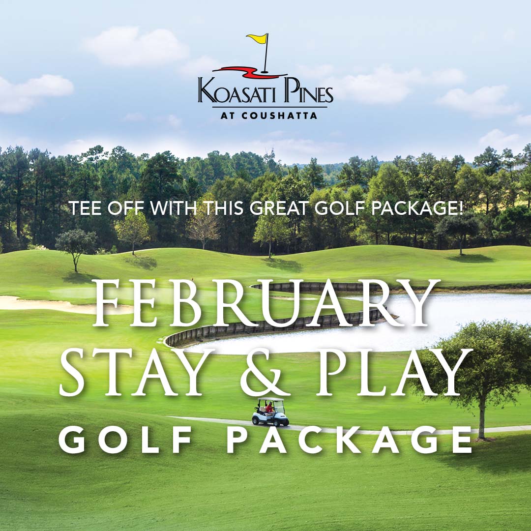 Tee off on the #1 golf course ⛳️ in Louisiana with our February Stay &amp; Play Golf Package! Enjoy an overnight stay at Seven Clans Hotel, a round of golf at Koasati Pines &amp; a $20 food credit at Eagle Bar &amp; Grill. All for only $149!
For details, please visit bit.ly/frsCCR
