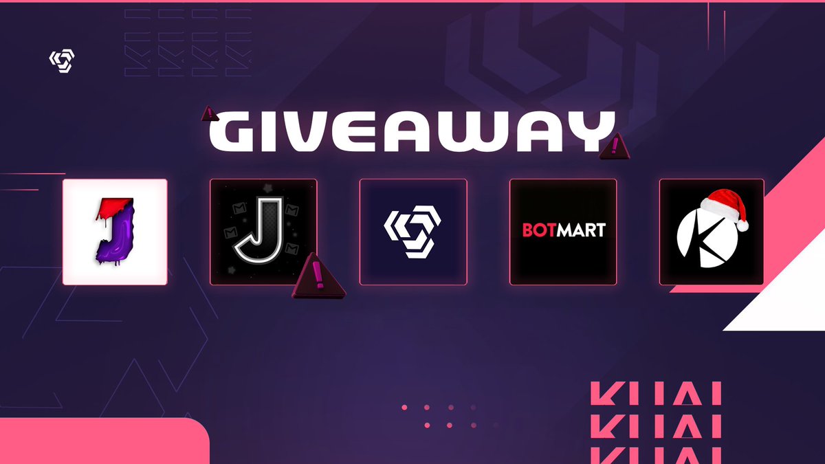 KuaiAIO's tweet image. Massive Giveaway! 🥳

👇 Prizes: 

• 1x @JuicedIO Lifetime Key
• 1x @botmrt $25 Credit
• 1x @KageAIO Key
• 1x @KuaiAIO Key
• 25x @Jannnounts Gmails

📌 Rules: 

• Follow all the accounts above. 👆
• Like ❤️ &amp;amp; Retweet 🔁

24 Hours to enter!