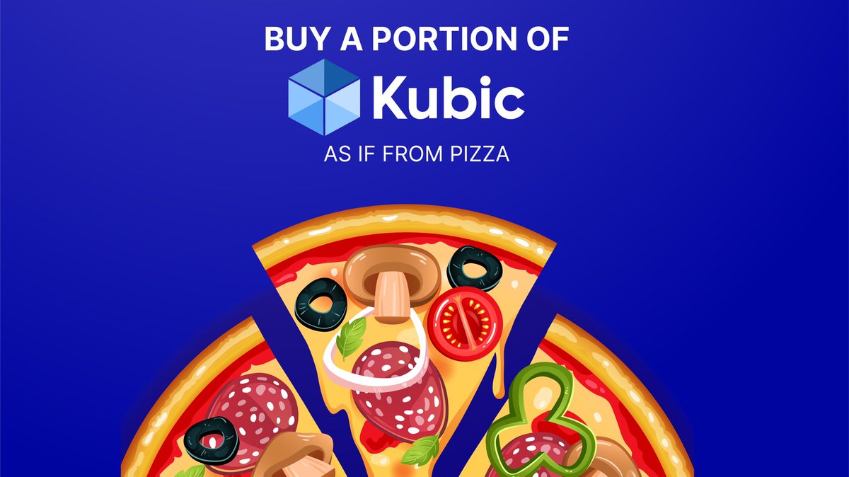 👉🏼 Just as you can buy a slice of pizza without having to buy the whole thing, you can buy a slice of a Kubic, Bitcoin or any other cryptocurrency.