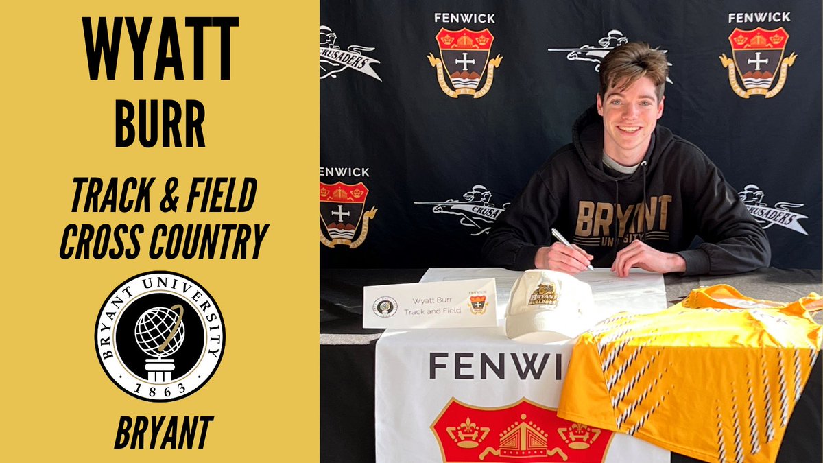 Congrats to Wyatt Burr ‘22 for signing his NLI to run at <a href="/BryantXCTF/">Bryant XC/T&F</a> <a href="/FenwickTrack/">Fenwick Track & Field</a> #WeAreFenwick <a href="/PhilStacey_SN/">Phil Stacey</a> @salemnewssports <a href="/m_alongi/">Mike Alongi</a> <a href="/BostonHeraldHS/">Danny Ventura</a> <a href="/GlobeSchools/">Boston Globe Schools</a> <a href="/runnersworld/">Runner's World</a>