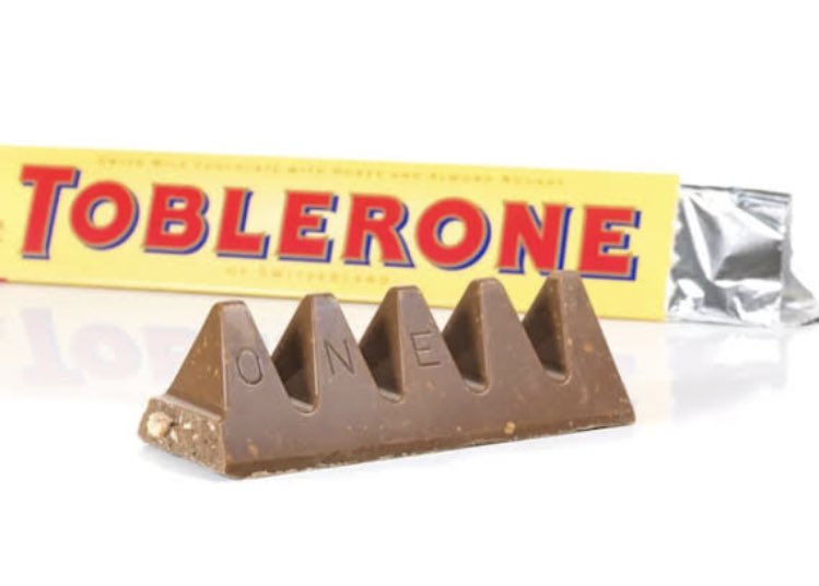 Genelkltr's tweet photo. Toblerone çikolatasının şekli İsviçre Alplerinden gelir. https://t.co/qa8AqIFroC