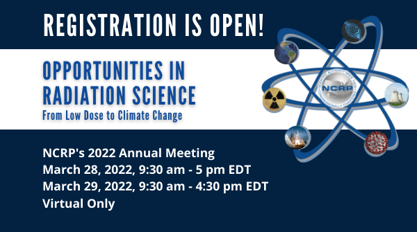 Registration is open for our virtual annual meeting! Opportunities in Radiation Science: From Low Dose to Climate Change. 
March 28-29, 2022 
na.eventscloud.com/website/35167/…
