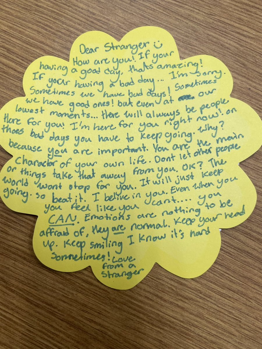 writingheroes's tweet photo. Grade 7 writers practice compassion in action by writing and sending letters to members of our school community. @taranovichj1 @WatsonBryan7 @LearnWithMFern_ https://t.co/p3u63DC6yM