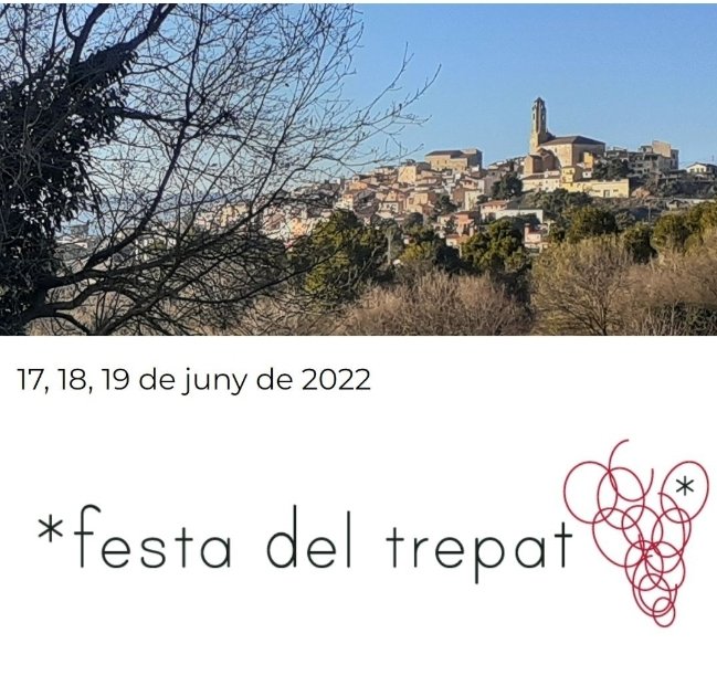 festatrepat's tweet photo. 17, 18 i 19 de juny de 2022.
#festadeltrepat #barberadelaconca #concadebarbera #tarragona #costadaurada  #vi #art #trepat  #winelovers https://t.co/Y2iriBgbGN
