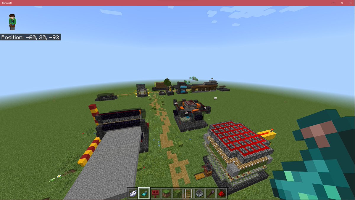 SchnitzelSama's tweet photo. Parte de lo que mas me gusta de estos dos años de jugar minecraft es ver mi mundo con las diferentes pruebas de granjas y redstone contraptions! #maincraft #testworld https://t.co/hLMYasfjzh