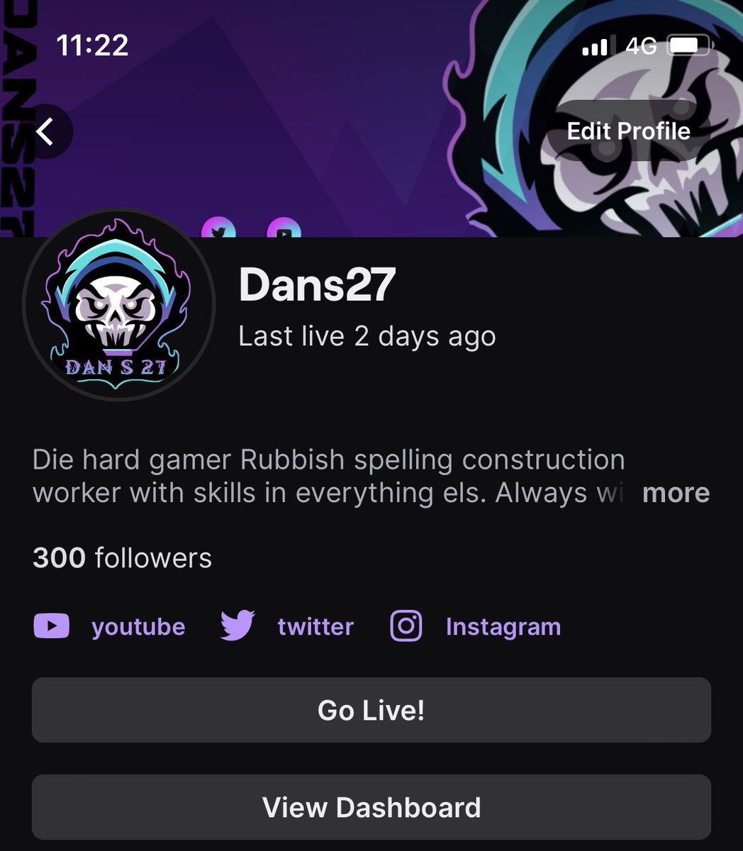 dan_s_27's tweet photo. Let’s go hit the 300 follower milestone thank you everyone how’s shouted me out and shared my name love you all #twitch #SmallSteamerSupport #smallstreamer #SmallStreamerCommunity #TwitchStreamers https://t.co/0rrzsdEbj2