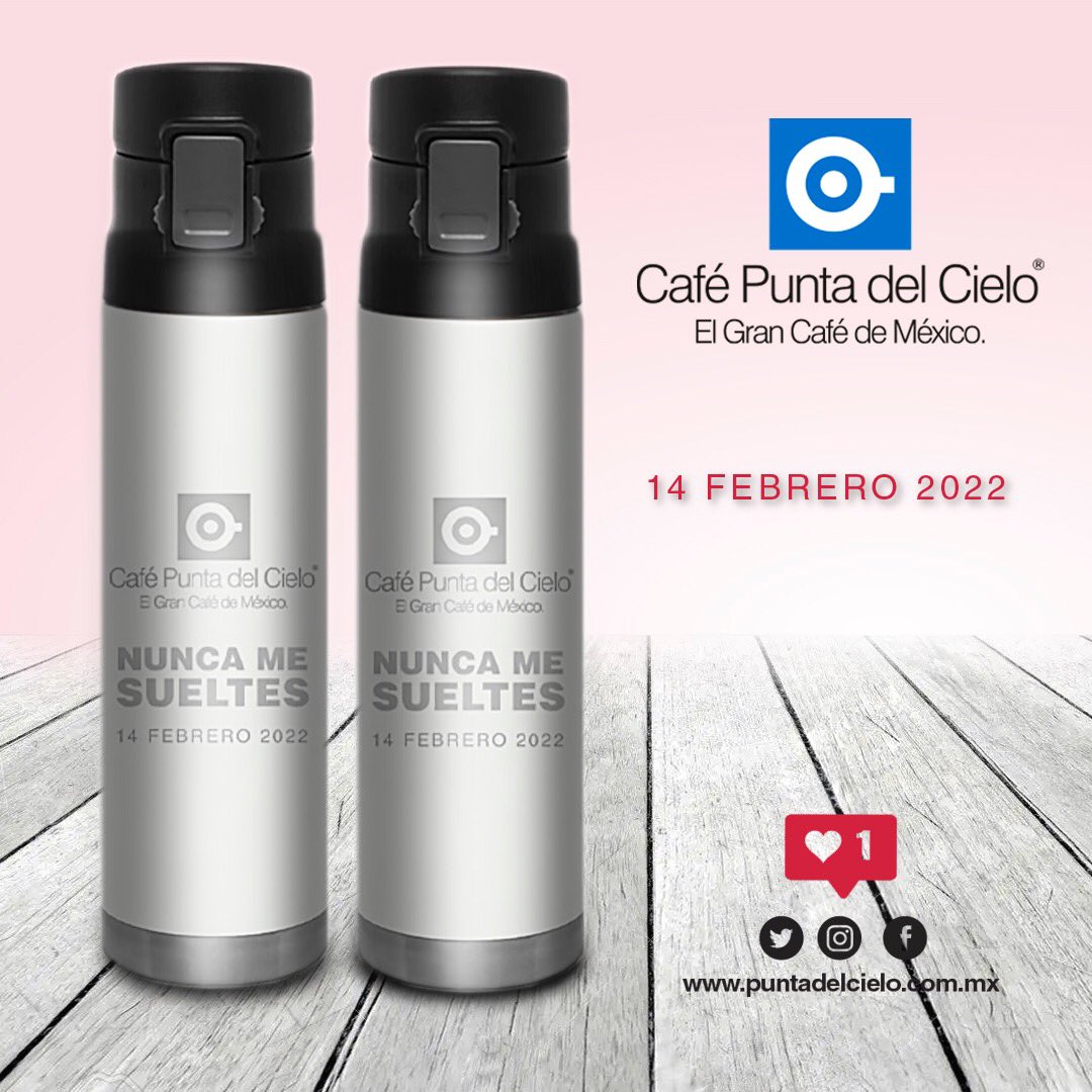 Nuestro termo de temporada simplemente… 
te encantará ☕❤️ 
De venta únicamente en nuestra tienda en línea:
📲 bit.ly/3AOwq7E
#PuntaDelCielo #UnCaféParaElCamino