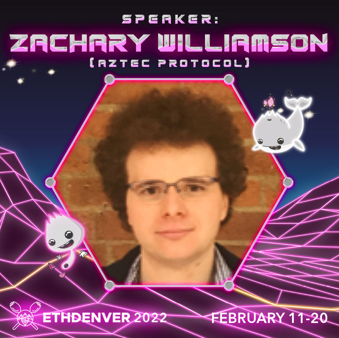 EthereumDenver's tweet photo. Head over to the Laser Stage tomorrow at 5:30pm to hear Lane Rettig, Ed Felten, Ben Jones, Zac Williamson, and Angela Lu talk about "A Rollup Vision for Ethereum: Zk vs Optimistic" @teamspacemesh https://t.co/9V3KGD9f6v