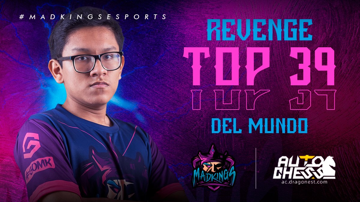 madkingsesports's tweet photo. ¡Nuestro King @Revenge_AC consigue llegar a Queen!, siendo el primero en Perú en lograrlo en esta temporada. 😎

Se apodera del TOP 39 a nivel mundial y se corona como el TOP 01 de Perú en @AutoChess2019 👑🇵🇪

#GOMADKINGS #Autochess #HeIsCrazy https://t.co/XrddGdRuBA