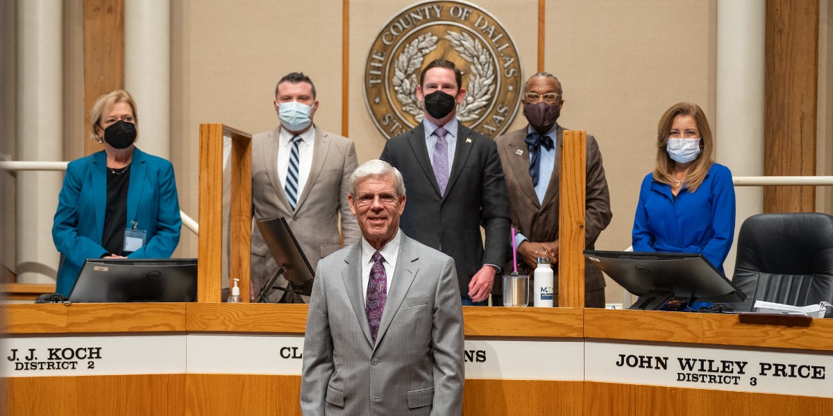 dallascollegetx's tweet image. The Dallas County Commissioners Court honored our Chancellor, Dr. Joe May, for his service and dedication during 45 years in higher education. This special resolution recognizing @ChancellorMay was presented earlier today by Commissioner @drelbagarcia.