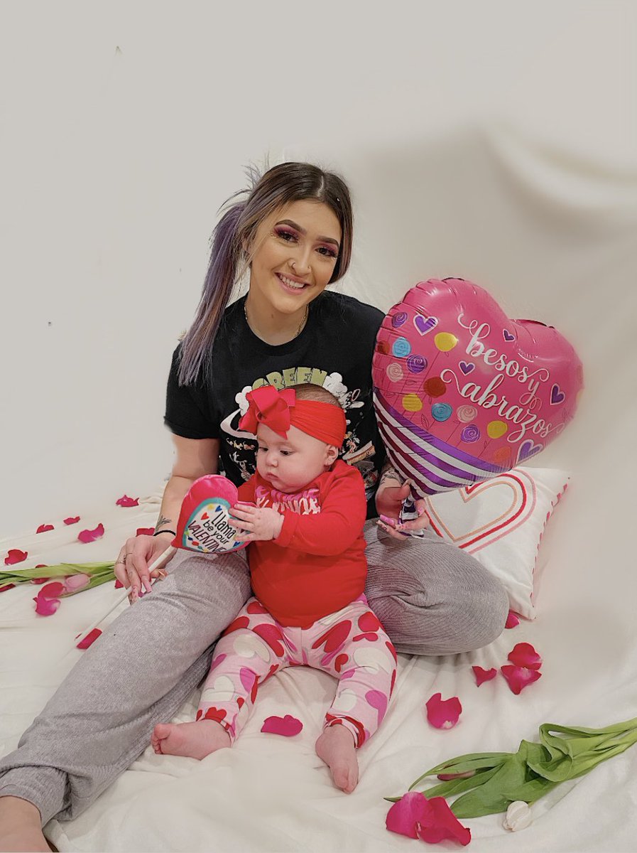 lilbitofleen's tweet photo. Feb. 14, 2022 my most perfect girls 1st Valentine’s Day &amp; 9 month birthday 💓 I love you lil mamas https://t.co/MQ0MIKnQTB