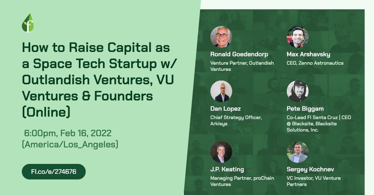 Founder Institute Santa Cruz, CA (@fi_santacruz) on Twitter photo founding: RT <a href="/janettodorova/">Janet Todorova</a>: 🚀Looking for #SpaceTech entrepreneurs🚀
<a href="/founding/">Founder Institute</a> launched a #SpaceTech accelerator👉Feb 16th, 6pm Pacific, we're hosting an event on Fundraising for #SpaceTech startups.Timezone can be inconvenient, make sure you register… founding: RT <a href="/janettodorova/">Janet Todorova</a>: 🚀Looking for #SpaceTech entrepreneurs🚀
<a href="/founding/">Founder Institute</a> launched a #SpaceTech accelerator👉Feb 16th, 6pm Pacific, we're hosting an event on Fundraising for #SpaceTech startups.Timezone can be inconvenient, make sure you register…