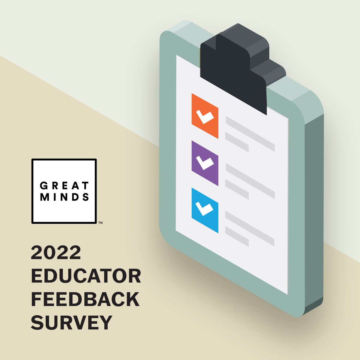 GreatMindsEd's tweet image. We know this year has brought new challenges to teaching. We want to hear from you on the supports you need. Thank you for all you do every single day to help every child achieve greatness. surveymonkey.com/r/EducatorFeed…