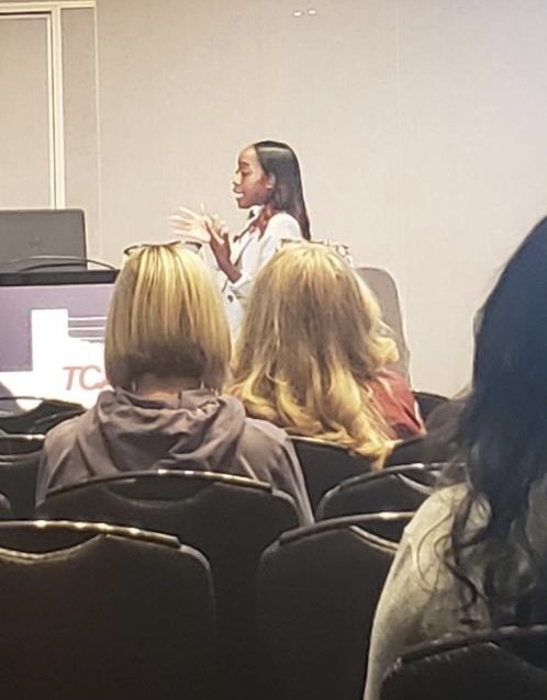 torocounsquad's tweet photo. Kudos to our very own Mrs. Branch on her presentation at this year's TCA School Counselor Conference! #TeamDoTooMuch #TorosYouKnow @JonesMS_AISD @Counseling_AISD https://t.co/pQeDkC2V6y