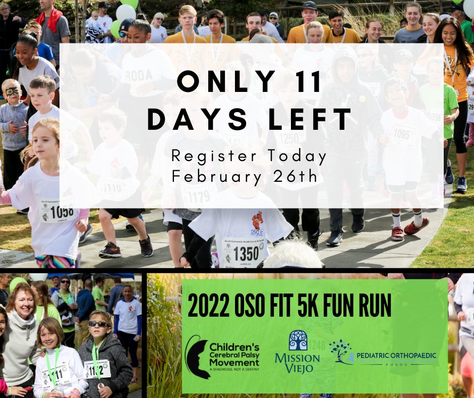 Cheer on special needs children as they live out their dream for normalcy - walking or running with peers. Encouraged every step of the way by running buddies courtesy of Capo Valley High School Track Team.
Register: zcu.io/VnxT
Choose CCPM as your nonprofit of choice