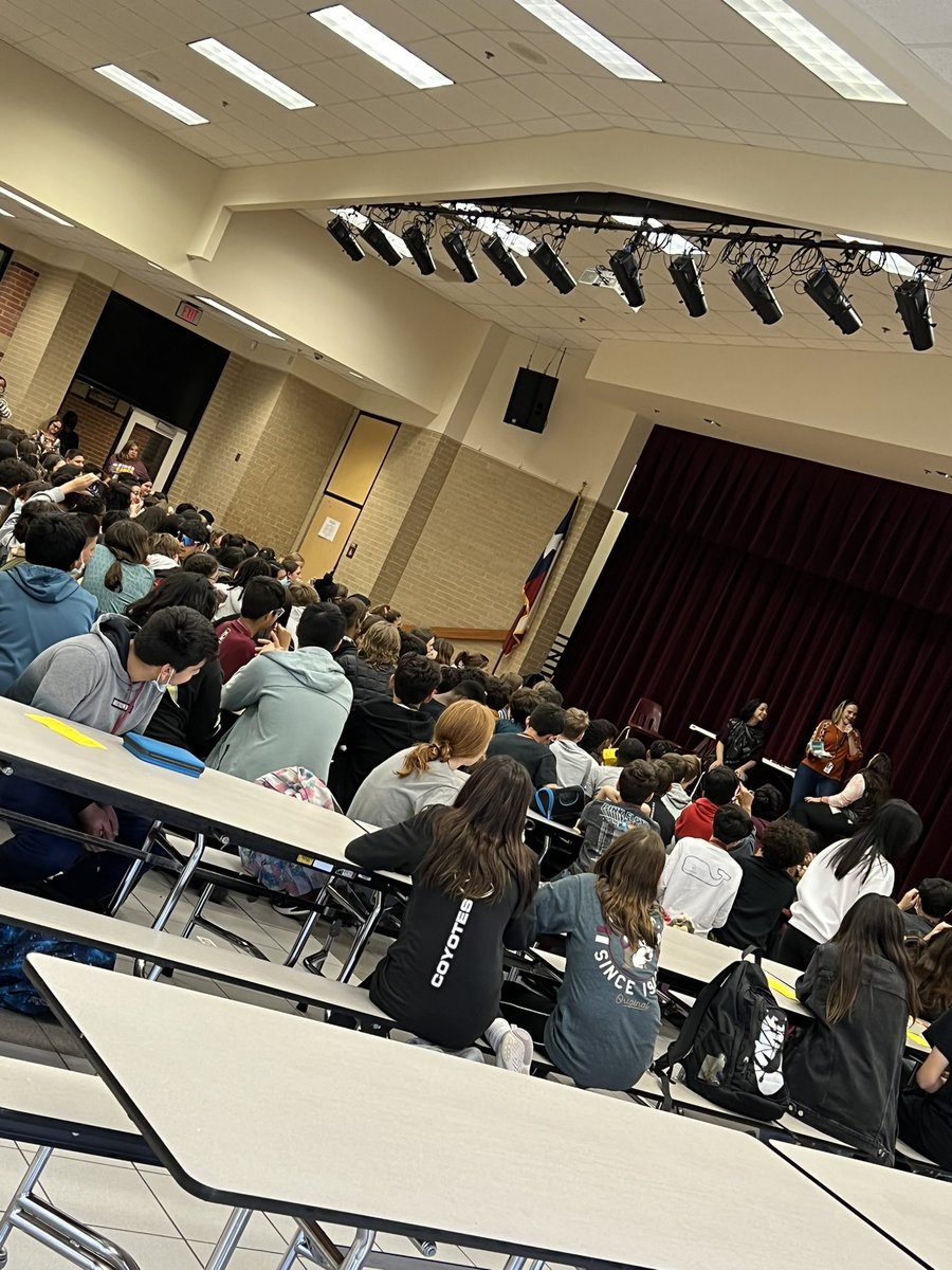 Two of our awesome 7th grade math teachers had a quick lesson over probability for our ACA kids during advisory! 12 eggs (8 cooked, 4 raw). Students had to calculate the probability of choosing a raw egg before they smashed them on their heads! Love the creativity! <a href="/CincoRanchJH/">Cinco Ranch Junior High</a>