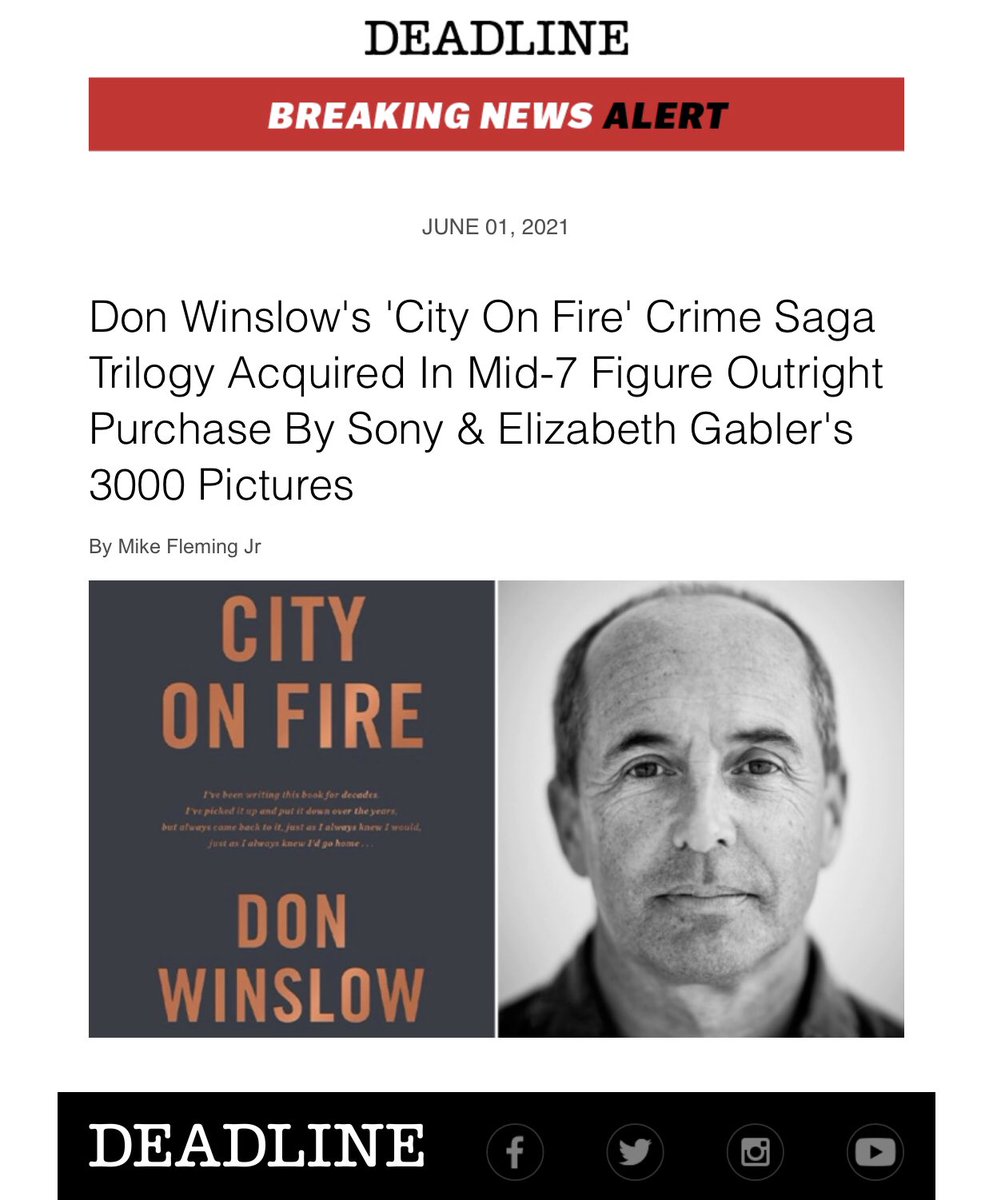 City On Fire: Charter Books to host a book signing with Author Don Winslow  on April 22 - What's Up Newp