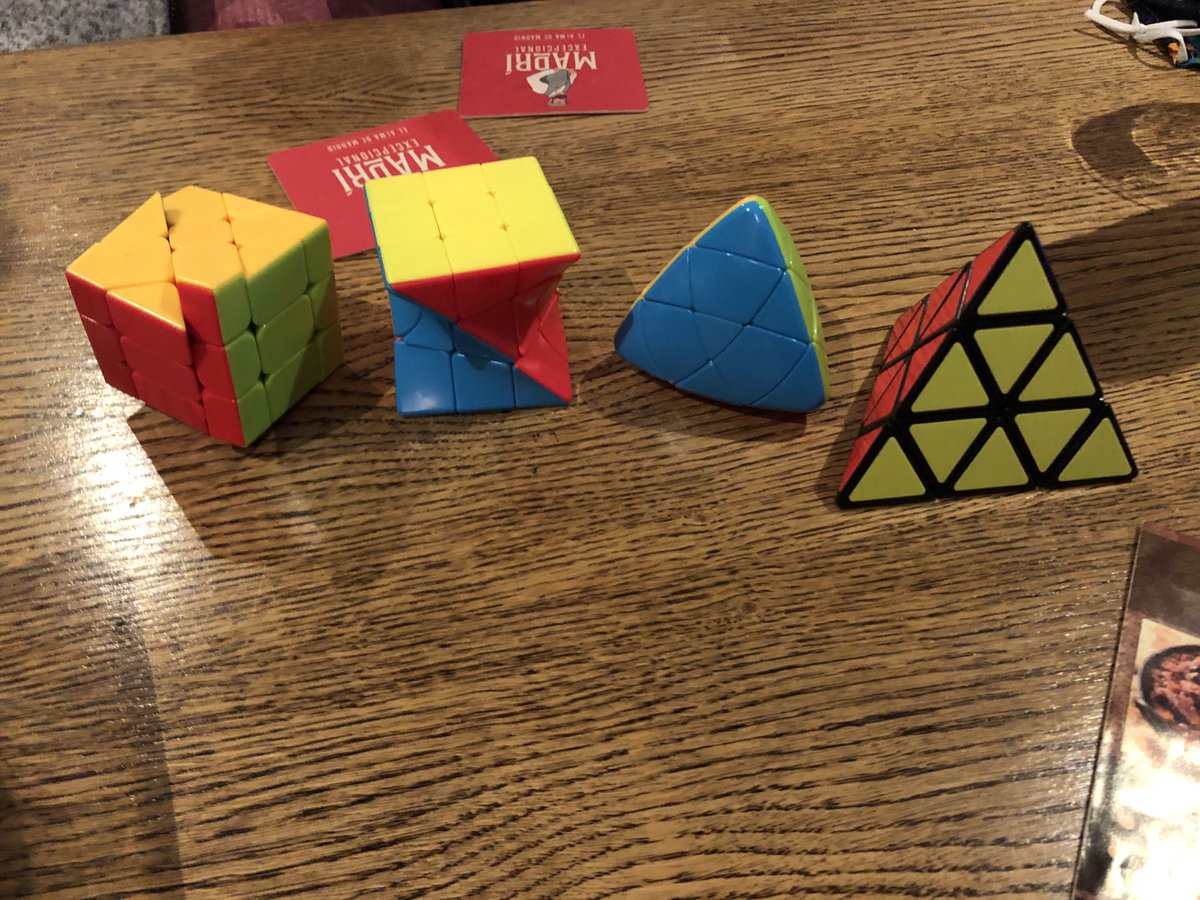 Which Rubix ‘cube’ is the odd one out? (Not a trick question!) ⁦<a href="/MathsJam/">Maths Jam</a>⁩