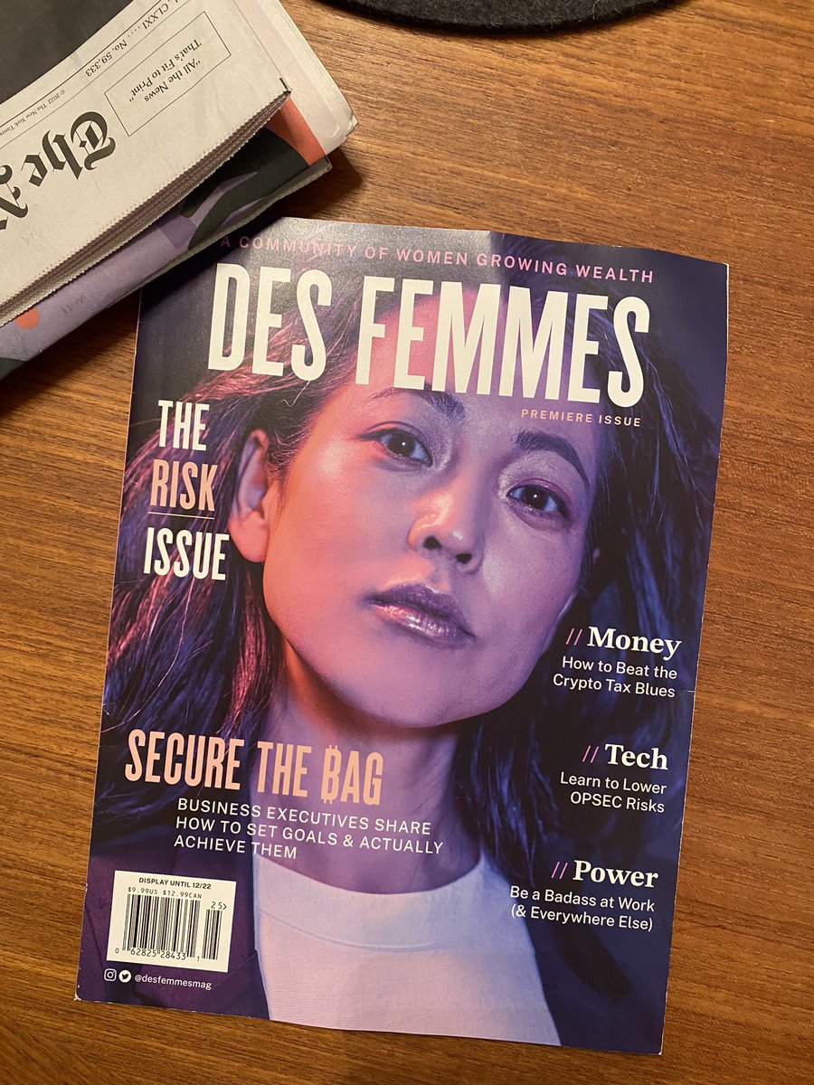 LOVED seeing a crypto / finance / tech magazine in my mailbox!!!! <a href="/desfemmesmag/">desfemmes</a> <a href="/La__Cuen/">leighcuen.substack.com</a> Going to get a <a href="/duchesscocktail/">Duchess Cocktails</a> &amp; read it cover to cover 💕