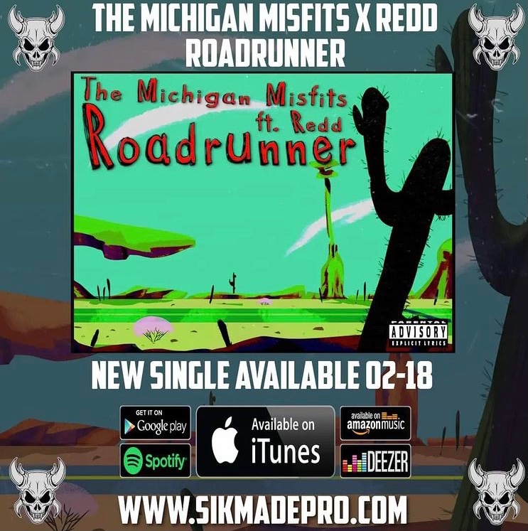 Dropping a #Banger with @themichiganmisfits this Friday, ya’ll! Be sure to check out #Roadrunner on your favourite Streaming Platform! #NewMusic #NewMusicAlert #HipHop #MichiganMusic #Detroit #RapRadar #REDD #TheMichiganMisfits #DetroitRecords #HipHopNews