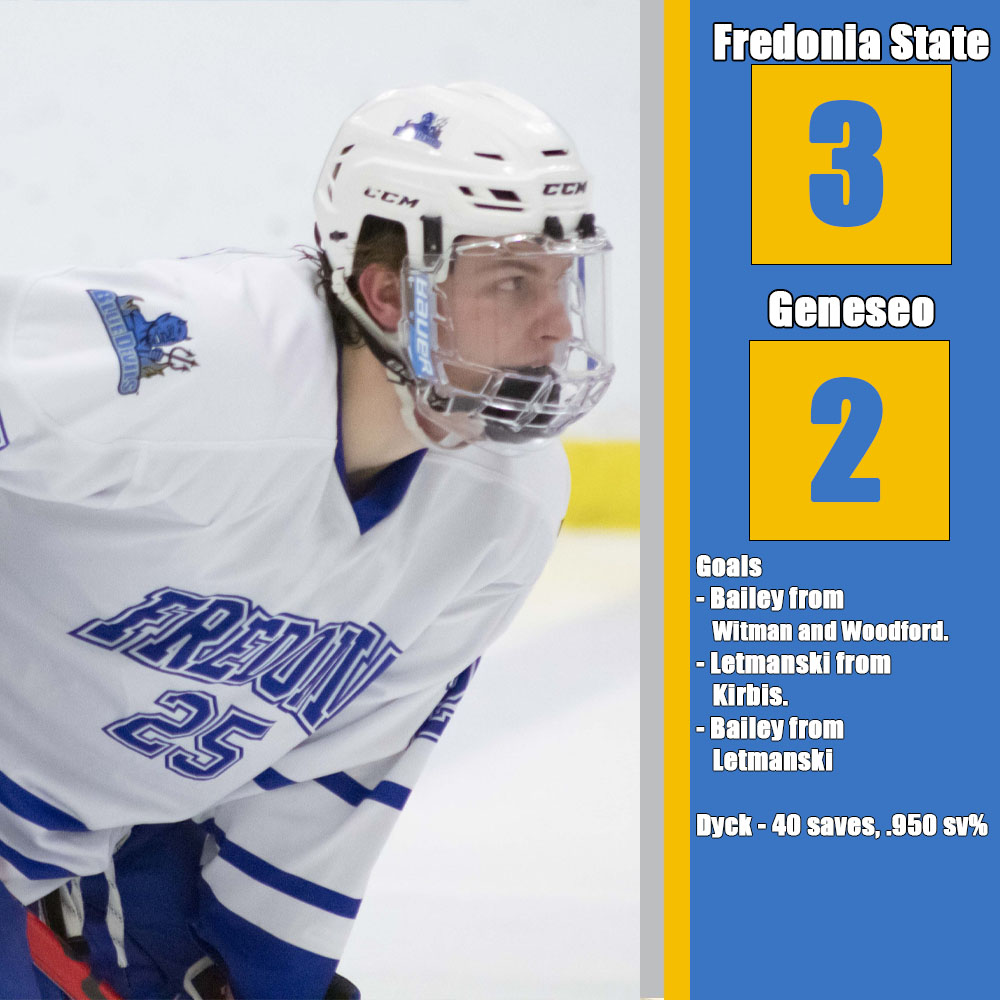 UPSET ALERT!!!!🚨🚨🚨🚨🚨 <a href="/FredBlueDevsHky/">Fredonia Mens Ice Hockey</a> takes down the third ranked team in the nation!!