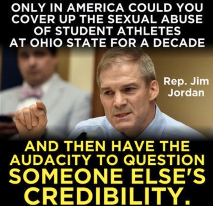 George Clooney to Executive Produce Ohio State Abuse Scandal Docuseries. 
It will expose why did Jim Jordan cover up the sexual abuse of student athletes for a decade.