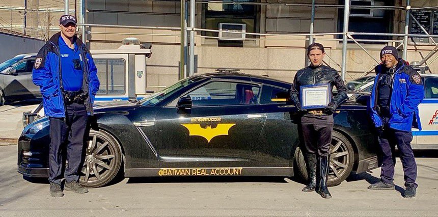 “A hero can be anyone, even a man doing something as simple and reassuring as putting a coat on a young boy’s shoulders.” – Batman🦇🖤💛. A special thanks to <a href="/JoshAryeh/">Smiles Through Cars</a> for bringing love and hope to children battling life threatening illnesses. 🦸‍♂️