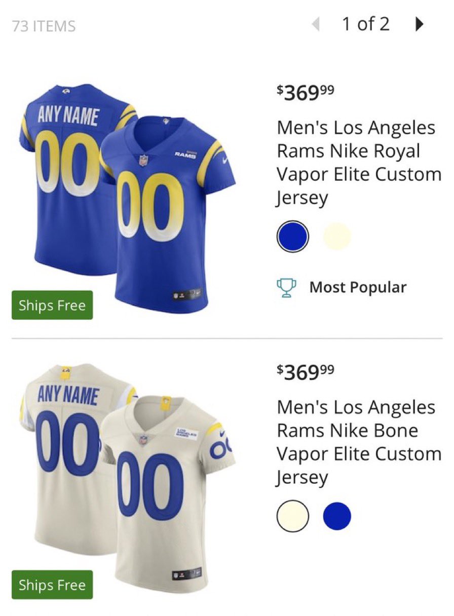 Matt Speck on X: '@RamsNFL Drop the White Nike Vapor Elite jersey online!!!   / X