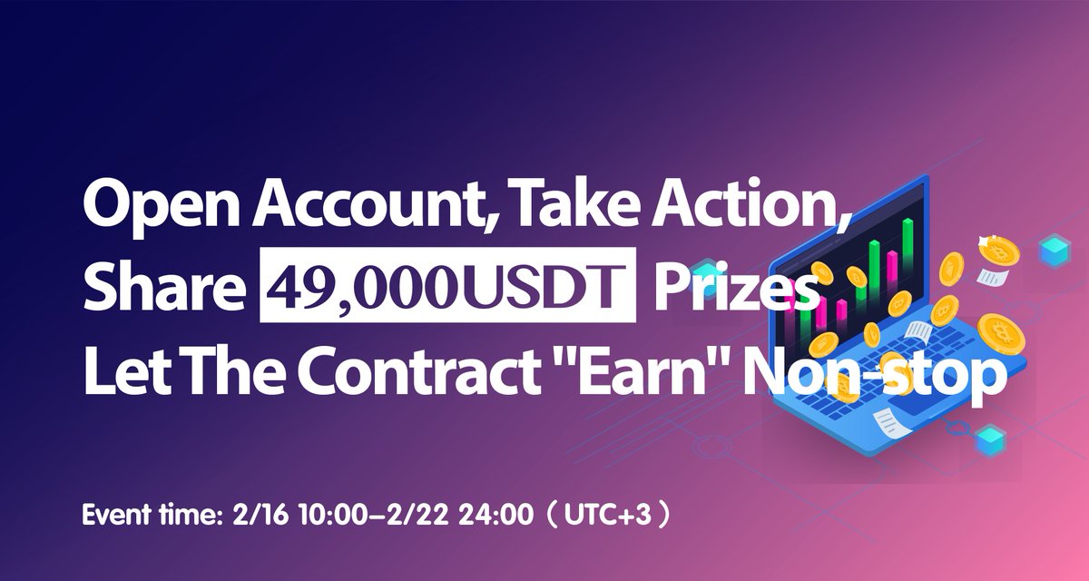 #PluBits brand new event is here！
📑Open account, Take action,💵Share 49,000 USDT prizes!
1⃣Exclusive airdrop for new contract users
2⃣Trading contracts, Punch in everyday
⏲️2022 2/16 10:00 - 2/22 24:00（UTC+3）

More Details：plubits.com/en_US/noticeIn…
#BTC #ETH #cryptocurrency