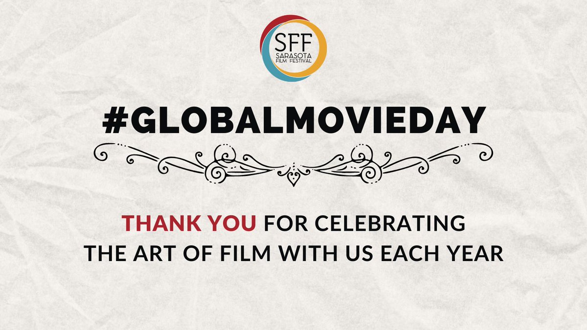 MySFF's tweet photo. For the third annual Global Movie Day this week, take some time to celebrate your favorite films which have connected and inspired people all over the world! Post a photo below and tag #GlobalMovieDay. What's one of your favorites?
—
#MySFF #MovieMagic #SarasotaFilmFestival https://t.co/8XmenvNy26