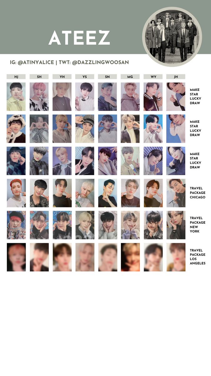ATEEZ [ZERO : FEVER EPILOGUE] — photocard template / wishlist